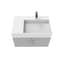 Castello Usa Amazon 30-inch Gray Right Vanity Set with White Top and Chrome Handles CB-MC-30G-CHR-2056R-WH - alternate 7